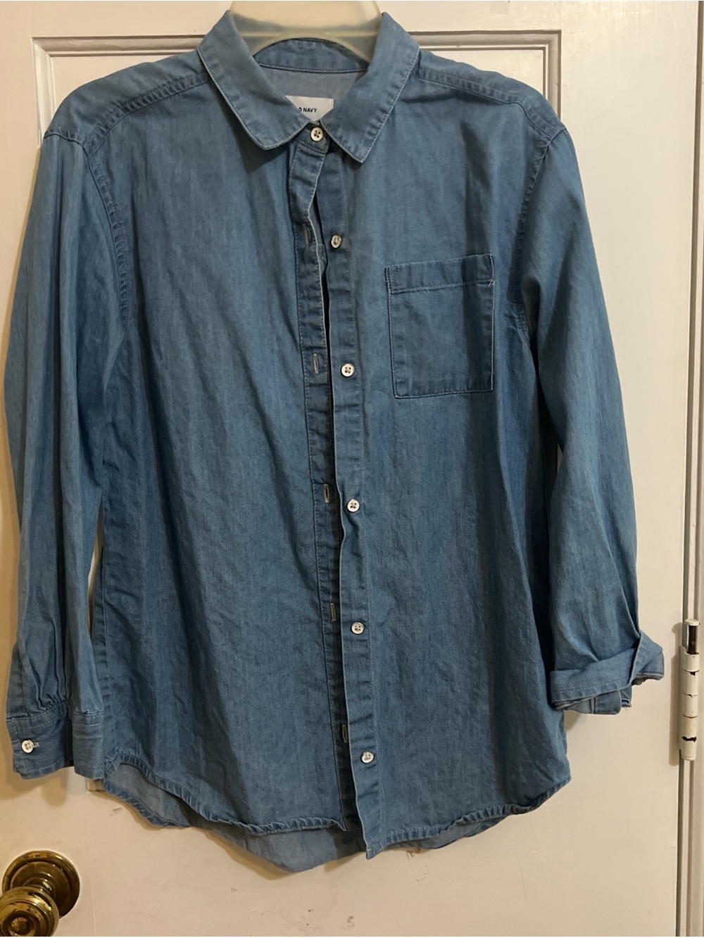 Classic Girls’ Denim Button-Up Shirt - Blue